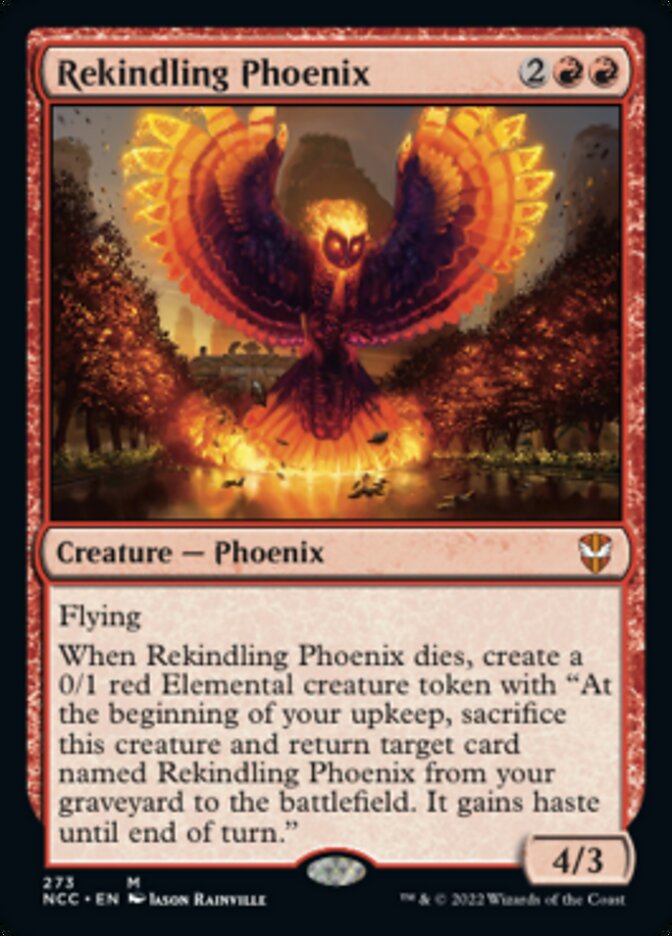 Rekindling Phoenix [Streets of New Capenna Commander] | Cards and Coasters CA