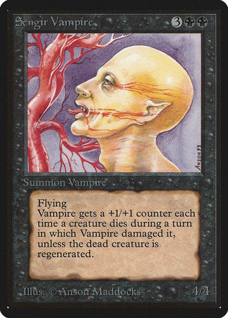 Sengir Vampire [Limited Edition Beta] | Cards and Coasters CA