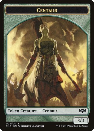 Centaur Token [Ravnica Allegiance Tokens] | Cards and Coasters CA