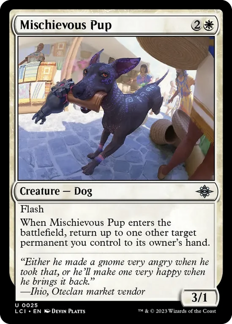 Mischievous Pup [The Lost Caverns of Ixalan] | Cards and Coasters CA