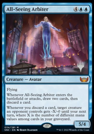 All-Seeing Arbiter (Promo Pack) [Streets of New Capenna Promos] | Cards and Coasters CA