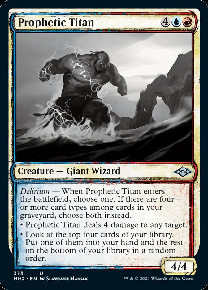 Prophetic Titan (Sketch) [Modern Horizons 2] | Cards and Coasters CA