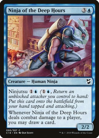 Ninja of the Deep Hours [Commander 2018] | Cards and Coasters CA