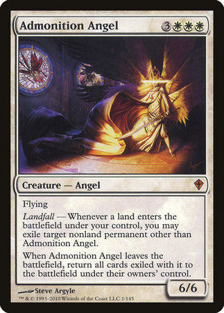 Admonition Angel [Worldwake] | Cards and Coasters CA