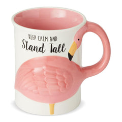 Stand Tall - Flamingo Mug | Cards and Coasters CA