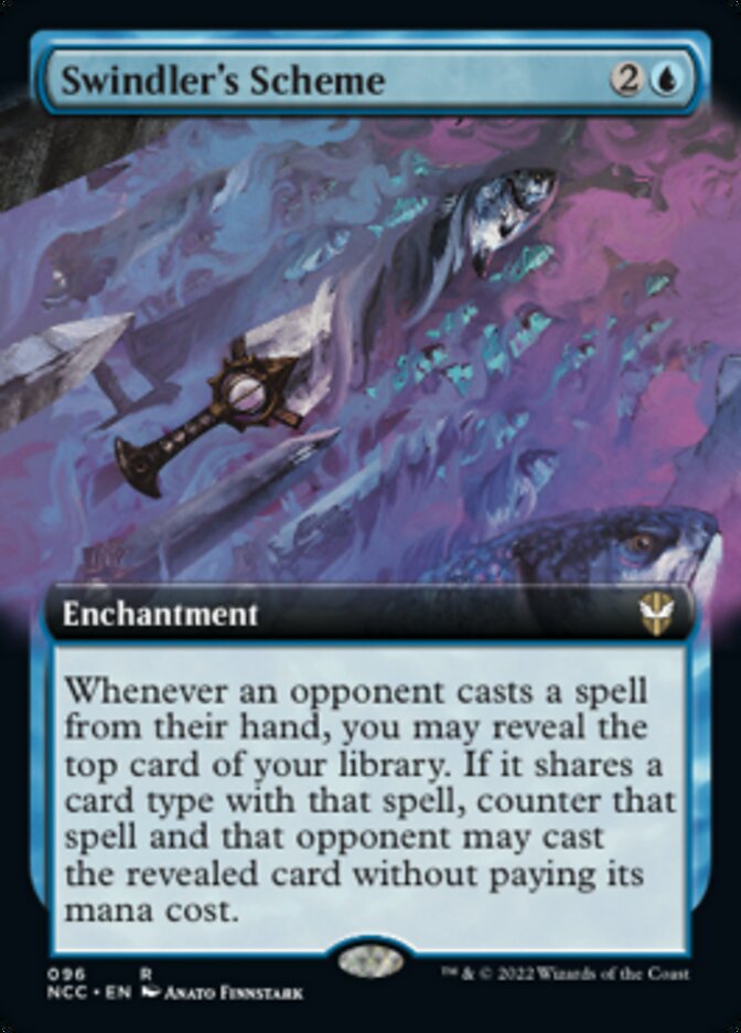 Swindler's Scheme (Extended Art) [Streets of New Capenna Commander] | Cards and Coasters CA
