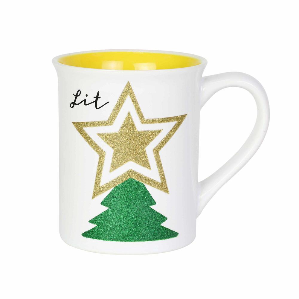 Christmas Tree Mug - Lit | Cards and Coasters CA