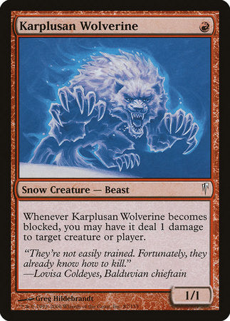 Karplusan Wolverine [Coldsnap] | Cards and Coasters CA