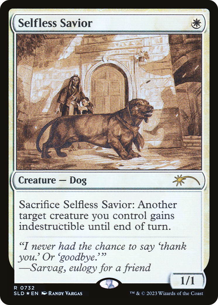 Selfless Savior (Sketch) [Secret Lair Drop Promos] | Cards and Coasters CA