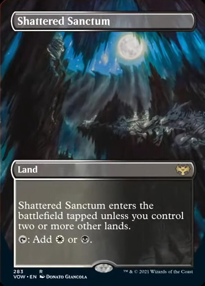 Shattered Sanctum (Borderless) [Innistrad: Crimson Vow] | Cards and Coasters CA