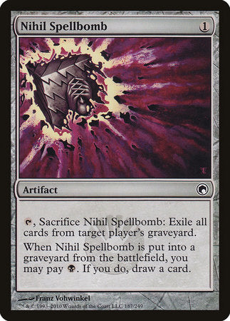 Nihil Spellbomb [Scars of Mirrodin] | Cards and Coasters CA