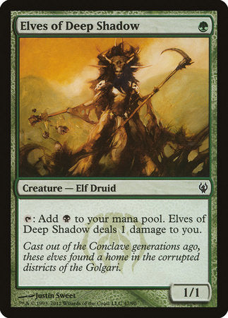 Elves of Deep Shadow [Duel Decks: Izzet vs. Golgari] | Cards and Coasters CA