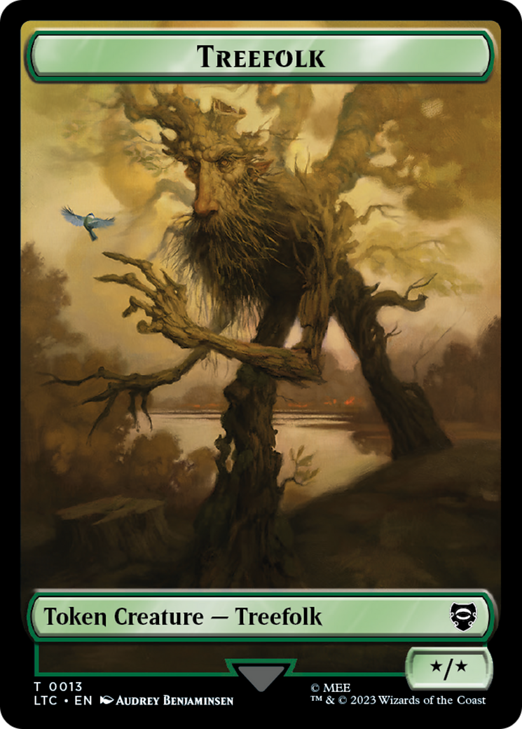 Treefolk // Food Token [The Lord of the Rings: Tales of Middle-Earth Commander Tokens] | Cards and Coasters CA