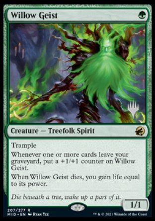 Willow Geist (Promo Pack) [Innistrad: Midnight Hunt Promos] | Cards and Coasters CA