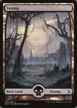 Swamp (252) - Full Art [Amonkhet] | Cards and Coasters CA
