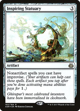 Inspiring Statuary [Aether Revolt Promos] | Cards and Coasters CA