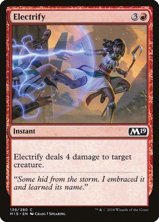 Electrify [Core Set 2019] | Cards and Coasters CA