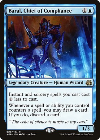 Baral, Chief of Compliance [Aether Revolt] | Cards and Coasters CA