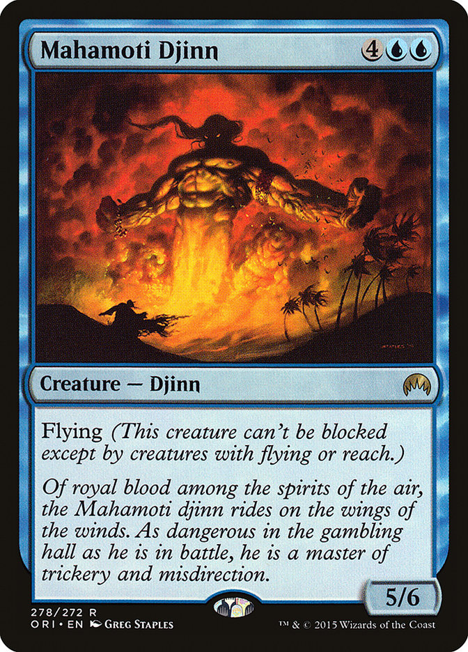 Mahamoti Djinn [Magic Origins] | Cards and Coasters CA