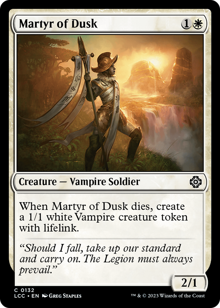 Martyr of Dusk [The Lost Caverns of Ixalan Commander] | Cards and Coasters CA