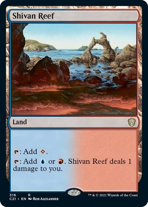 Shivan Reef [Commander 2021] | Cards and Coasters CA