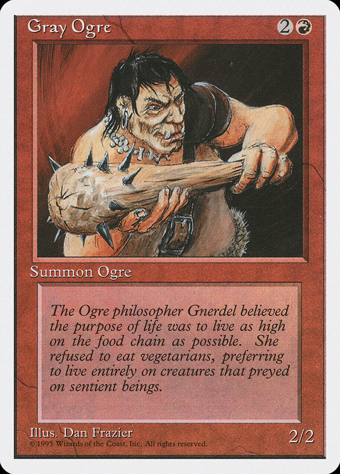 Gray Ogre [Fourth Edition] | Cards and Coasters CA