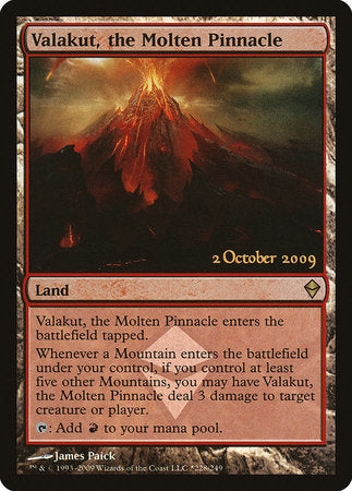 Valakut, the Molten Pinnacle [Zendikar Promos] | Cards and Coasters CA