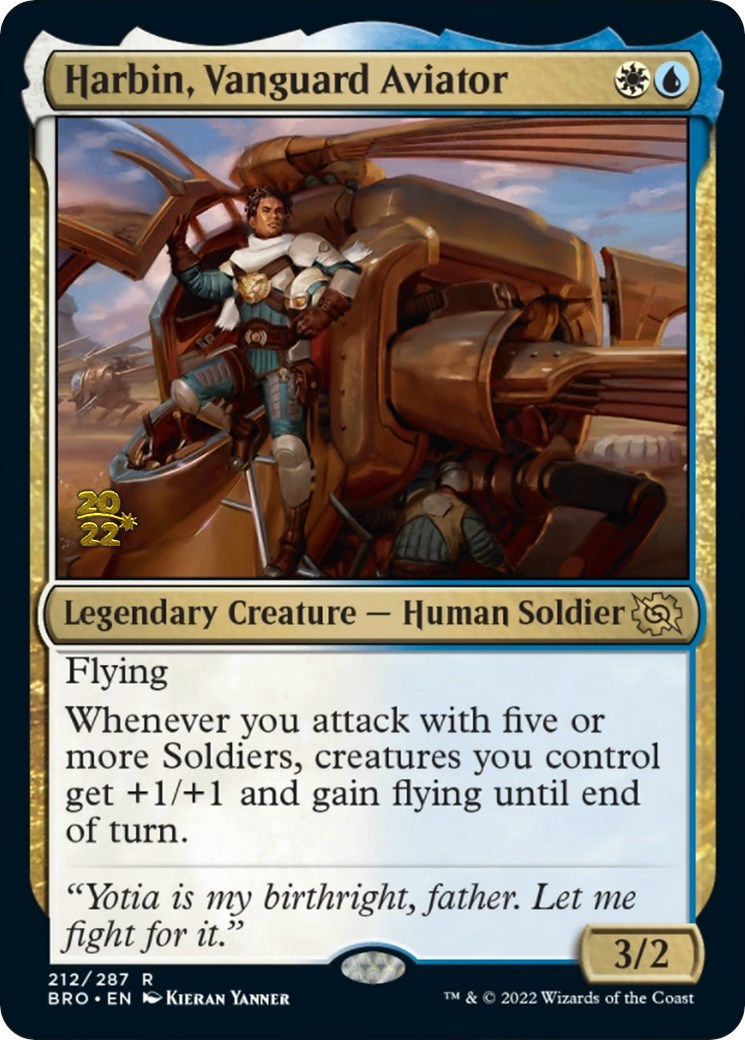 Harbin, Vanguard Aviator [The Brothers' War: Prerelease Promos] | Cards and Coasters CA