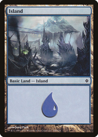 Island (168) [New Phyrexia] | Cards and Coasters CA