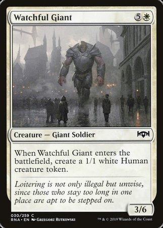 Watchful Giant [Ravnica Allegiance] | Cards and Coasters CA