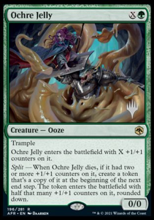 Ochre Jelly (Promo Pack) [Dungeons & Dragons: Adventures in the Forgotten Realms Promos] | Cards and Coasters CA