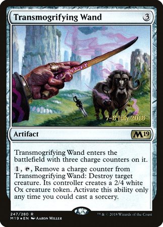 Transmogrifying Wand [Core Set 2019 Promos] | Cards and Coasters CA