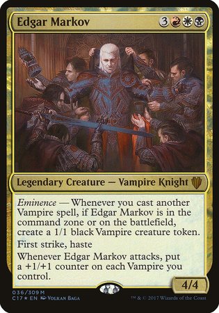 Edgar Markov (Commander 2017) [Commander 2017 Oversized] | Cards and Coasters CA