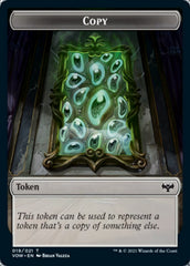 Copy // Human (010) Double-sided Token [Innistrad: Crimson Vow Tokens] | Cards and Coasters CA