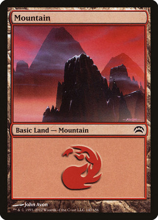 Mountain (147) [Planechase 2012] | Cards and Coasters CA