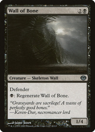 Wall of Bone [Duel Decks: Garruk vs. Liliana] | Cards and Coasters CA