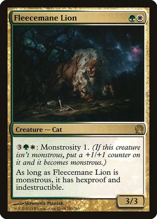 Fleecemane Lion [Theros] | Cards and Coasters CA