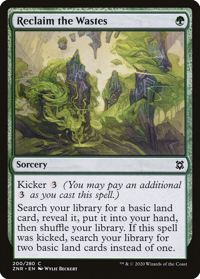 Reclaim the Wastes [Zendikar Rising] | Cards and Coasters CA