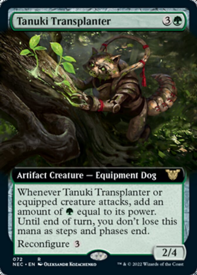 Tanuki Transplanter (Extended) [Kamigawa: Neon Dynasty Commander] | Cards and Coasters CA