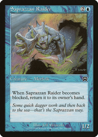 Saprazzan Raider [Mercadian Masques] | Cards and Coasters CA