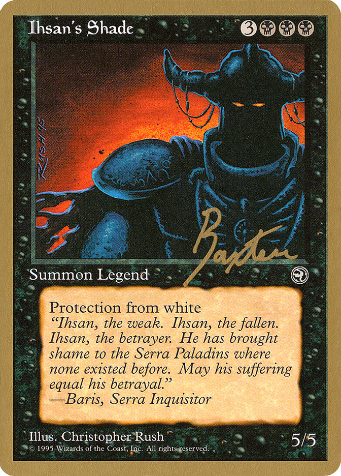 Ihsan's Shade (George Baxter) [Pro Tour Collector Set] | Cards and Coasters CA