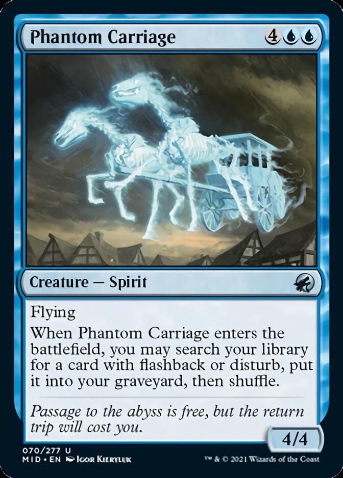 Phantom Carriage [Innistrad: Midnight Hunt] | Cards and Coasters CA