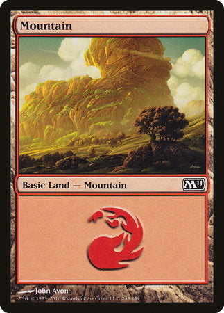 Mountain (243) [Magic 2011] | Cards and Coasters CA