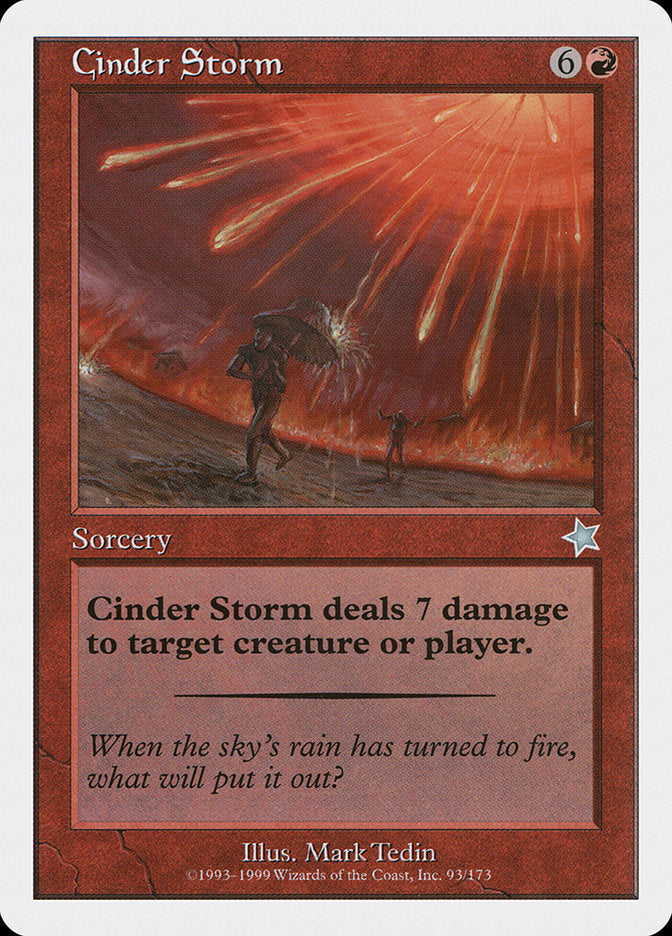 Cinder Storm [Starter 1999] | Cards and Coasters CA