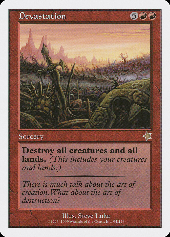 Devastation [Starter 1999] | Cards and Coasters CA