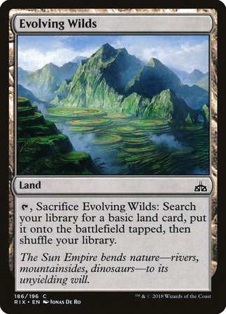 Evolving Wilds [Rivals of Ixalan] | Cards and Coasters CA