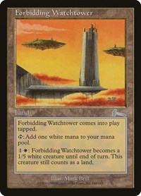 Forbidding Watchtower [Urza's Legacy] | Cards and Coasters CA