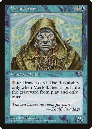 Merfolk Seer [Mirage] | Cards and Coasters CA
