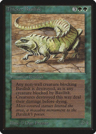 Thicket Basilisk [Limited Edition Beta] | Cards and Coasters CA