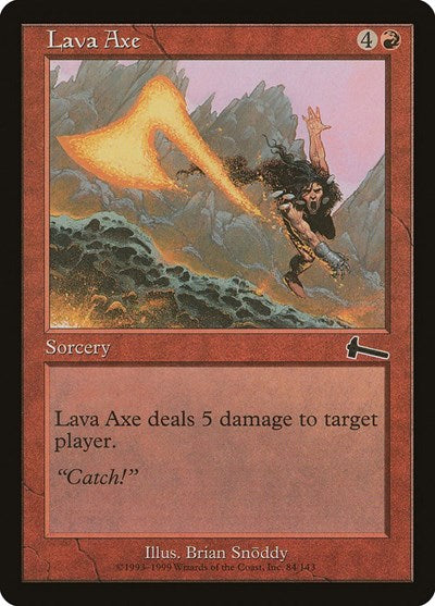 Lava Axe [Urza's Legacy] | Cards and Coasters CA
